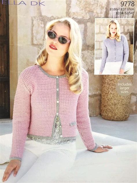 chanel style jacket sewing pattern|Chanel style cardigan knitting pattern.